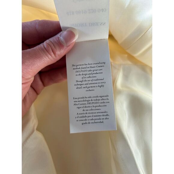 NWT Delpozo White Floral Pattern Short Dress Size 36FR - Picture 11 of 12